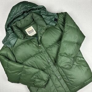 VTG 70s Woolrich Teton Mountain Coat Goose Down Parka Puffer Jacket Men L Hood